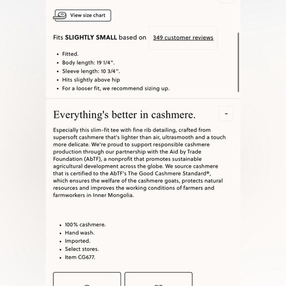 J.Crew Ribbed featherweight cashmere T-shirt - Picture 3 of 9